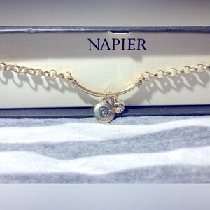 Vintage Napier Gold and Silver Charm Bracelet
